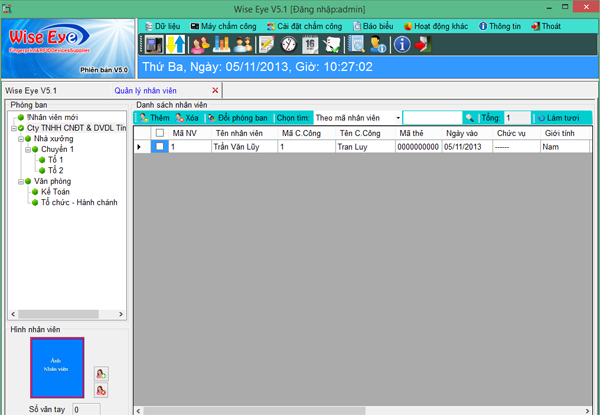 Quản lý nhân viên - WSE-V5, WSE-V5.1